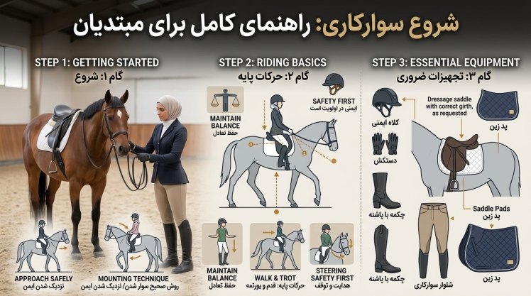 شروع سوارکاری؛ راهنمای کامل برای مبتدیان